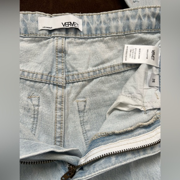 VERVET LOS ANGELES Light Blue Distressed Women's Jeans - Picture 3 of 12